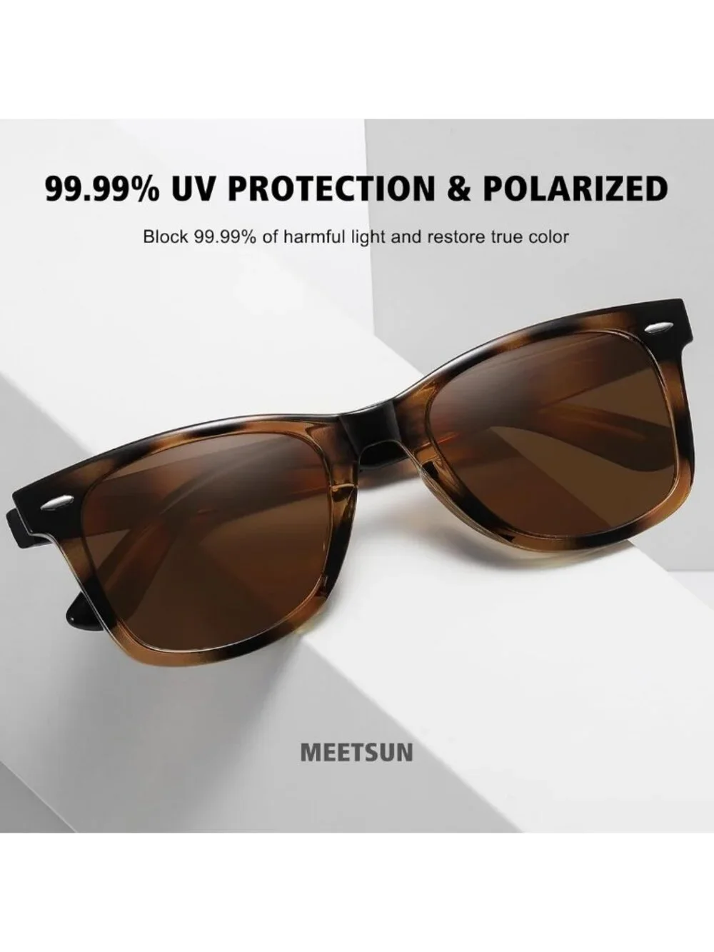 Trendy Retro Polarized Sunglasses for Women & Men - Classic Mirror Lens, UV